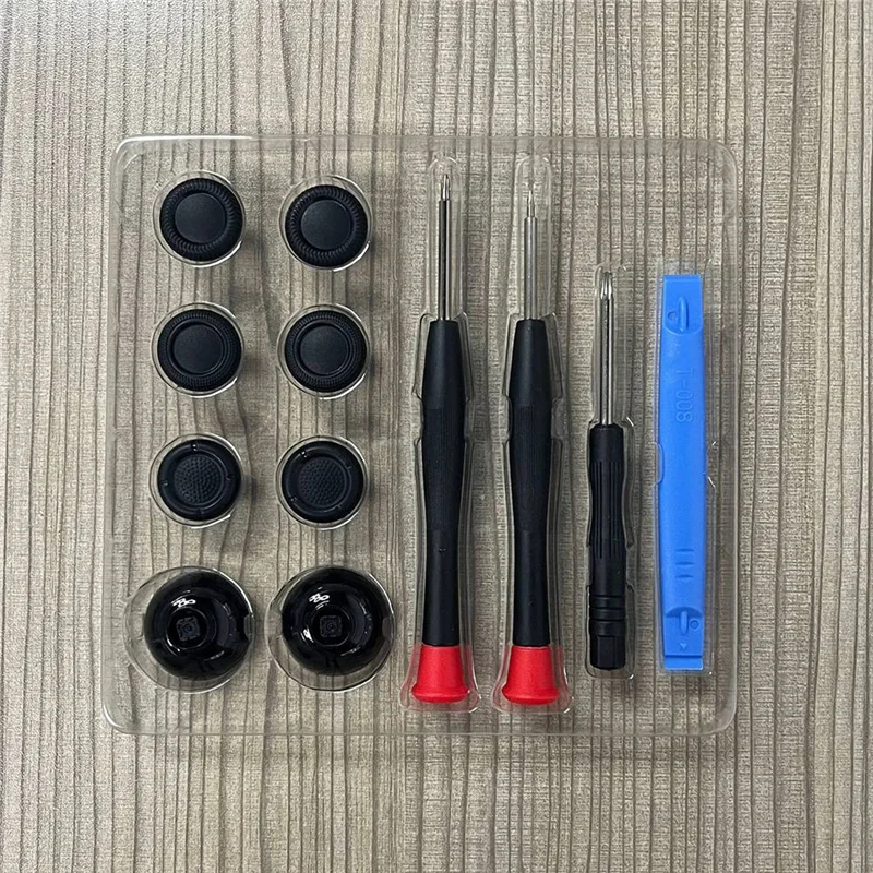 【iquios-quentes】para-sony-playstation-5-ps5-dualsense-controlador-thumbstick-grip-cover-6-pcs-preto-3d-joystick-caps-analogico-stick-cove