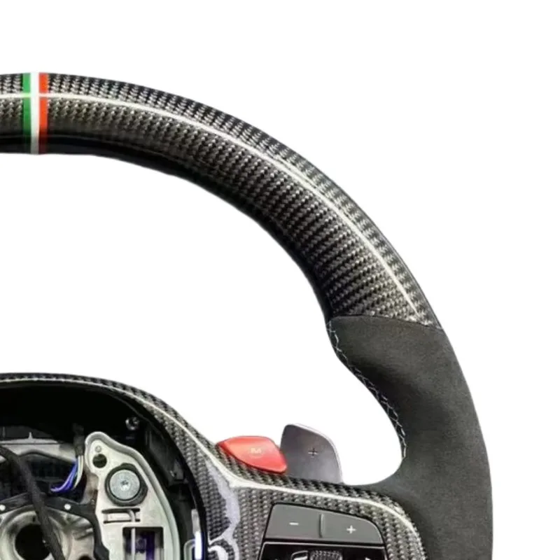 【2025】Volante profesional de fibra de carbono para Bmw G20 volante de carbono F30 F10 G30 G38 G12 G05 modelo deportivo mejorado