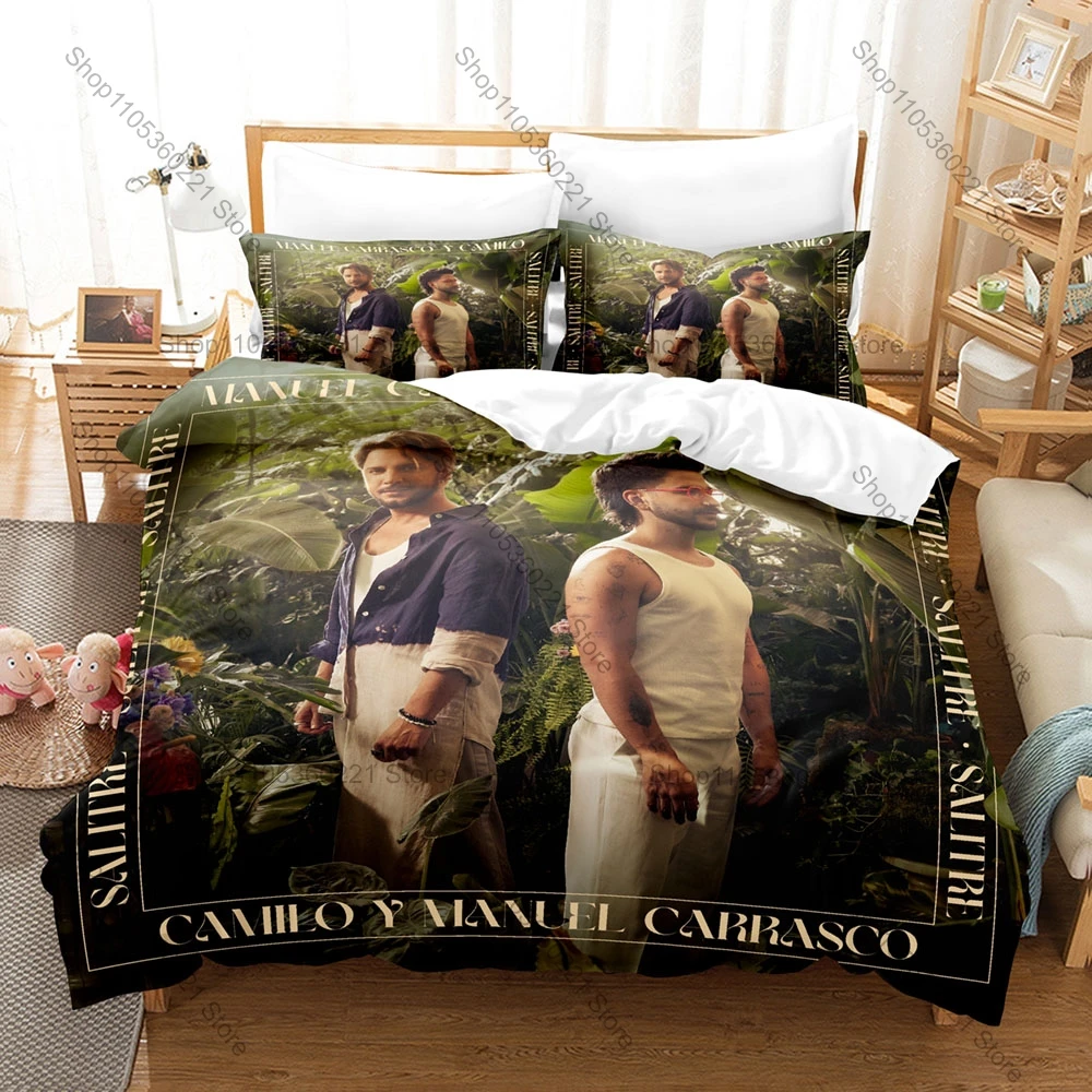 Manuel Carrasco Duvet Cover + 2 Pillowcases Spanish Flamenco Pop Singer Pueblo Salvaje Album Print Soft Bedding Bedroom Decor
