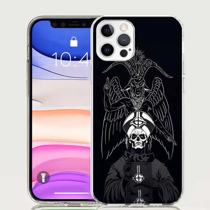 Ghost Papa Emeritus Phone Case For Apple Iphone 11 12 13 Mini 14 15 16 Pro Max 7 Plus X XS XR SE Art Customized Coque Capa