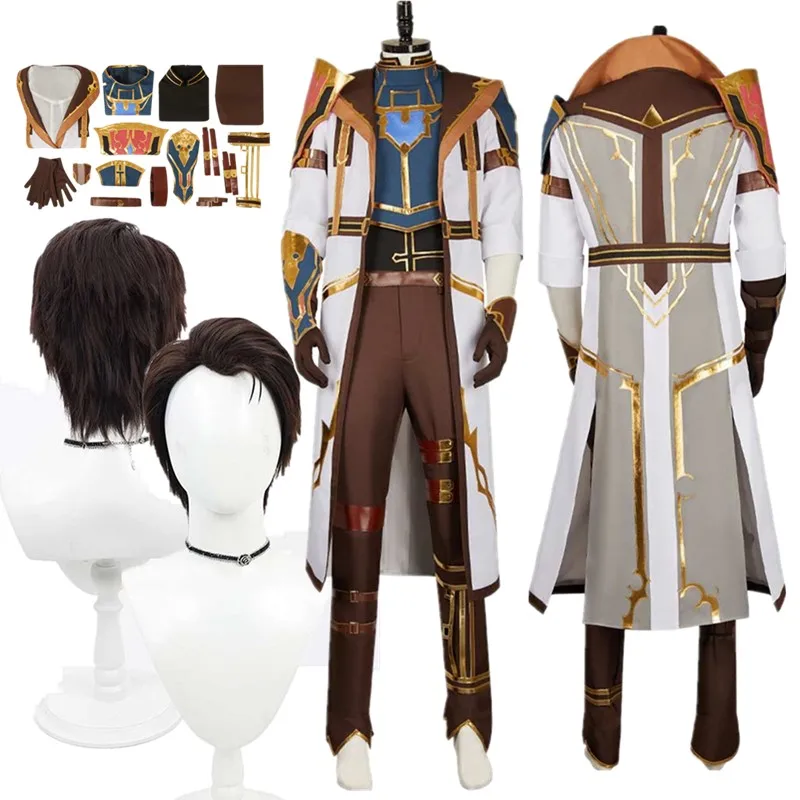 Jayce Cosplay Costume Arcane Fantasia LoL Roleplay Adult MenUniform Coat Pants Gloves Belt Outfits Halloween Carnival Party Suit