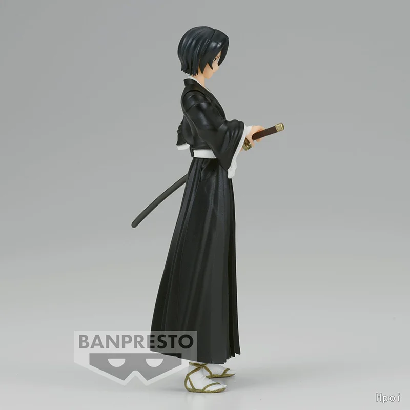 Bandai Namco Banpresto Bleach Solid and Souls Rukia Kuchiki 14Cm Anime Original Action Figure Model Toy Birthday Gift Collection