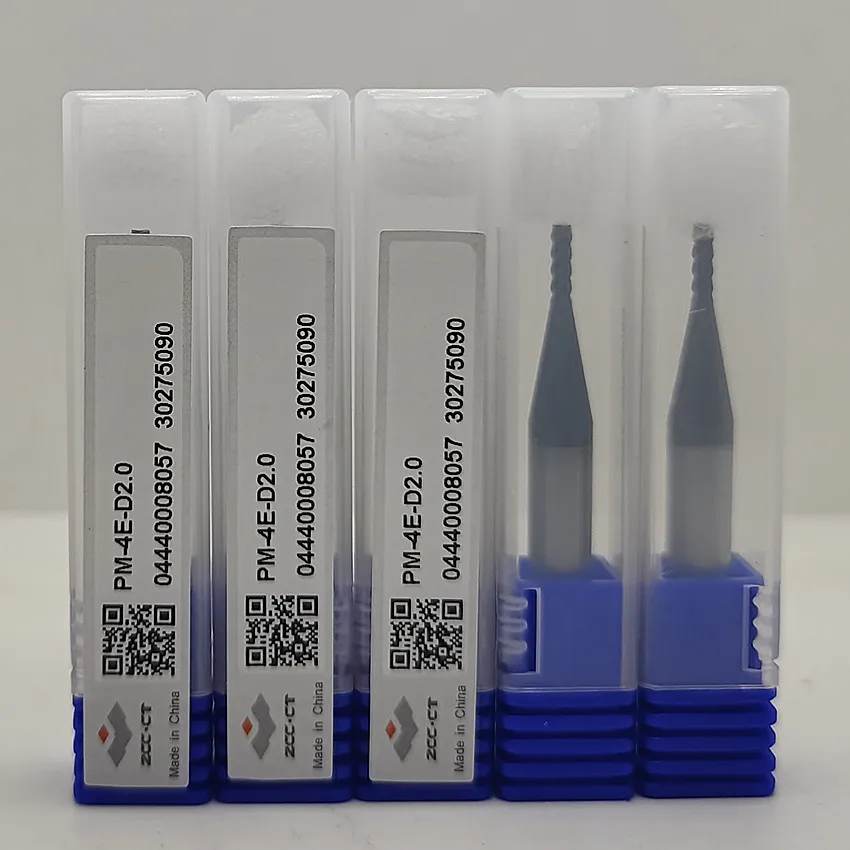 

PM-4E-D1.0/PM-4E-D1.5/PM-4E-D2.0/PM-4E-D2.5/PM-4E-D3.0/PM-4E-D3.5 ZCC.CT CNC PM-4E 4 flute flat end mills 4T End Mills