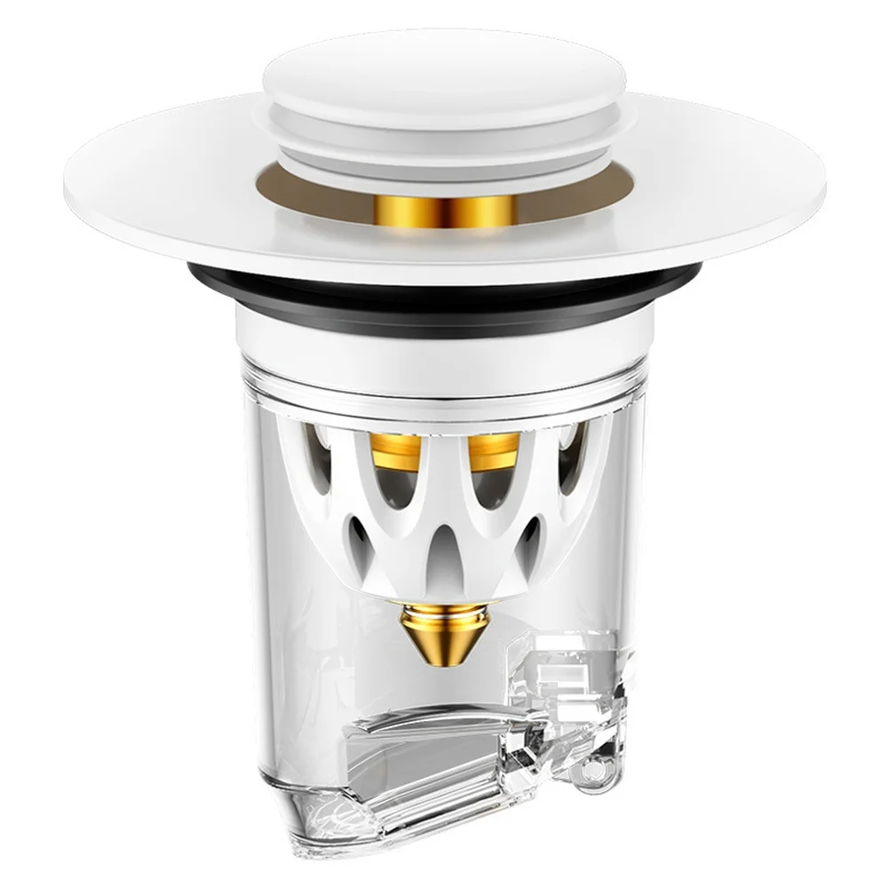 

Пробка для слива раковины с защитой от запаха, тип push up с медным сердечником и АБС-пластиком для стандартной раковины 34, 40 мм, простота использования