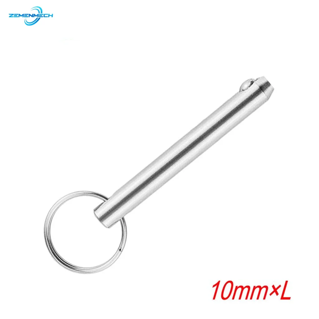 10mm Quick Release Ball Pin for Boat Bimini Top Deck Hinge 316 Stainless Steel Marine Hardware Boat Accessories Shipbuilding