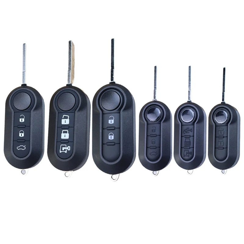 

2 3-кнопочный сменный корпус ключа автомобиля, чехол для ключа для Fiat Ducato 500 Punto Bravo Panda для Peugeot Boxer для Citroen Jumper