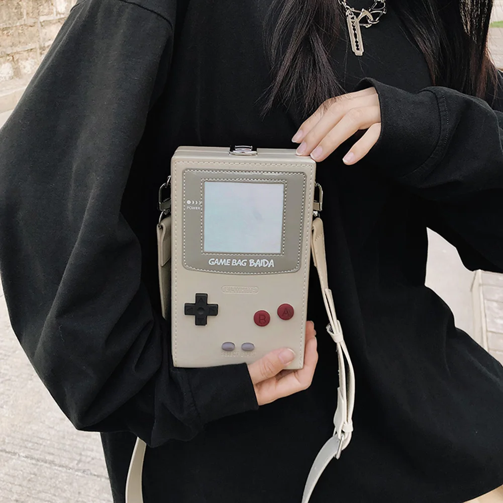 

Crossbody Bag for Women Game Console Shape Messenger Bag PU Leather Adjustable Strap Small Purse Hobo Bag for Work Travel