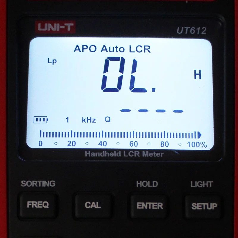 UNIT UT611 UT612 Capacitance meter LCR Meter 20000 insolution resistance meter with LCD backlight display