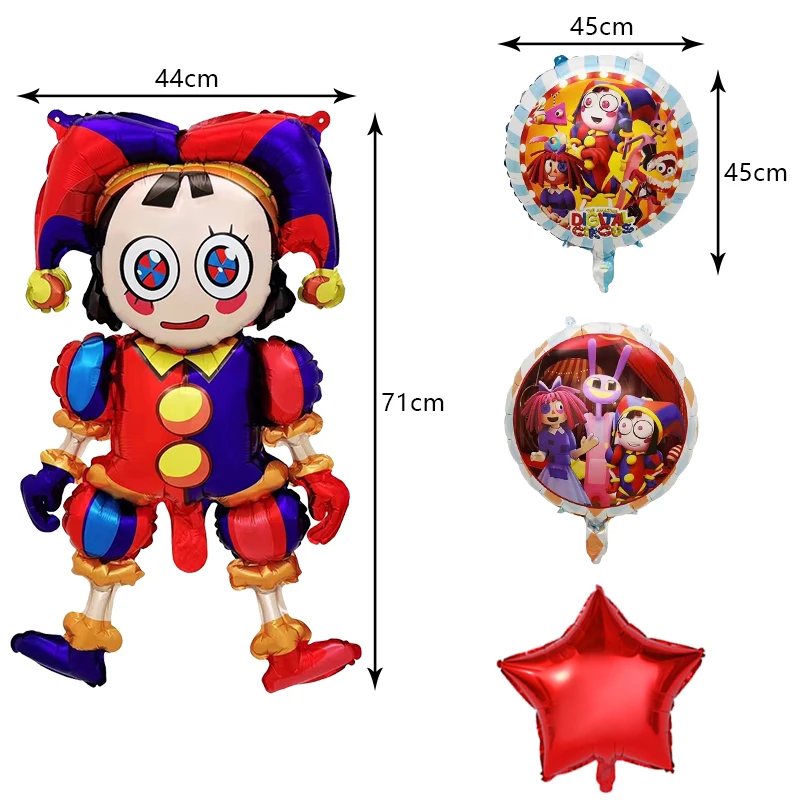 The Amazing Digital Circus Birthday Party Decoration Balloon forniture per eventi per bambini stoviglie usa e getta sfondo Banner Plate Cup