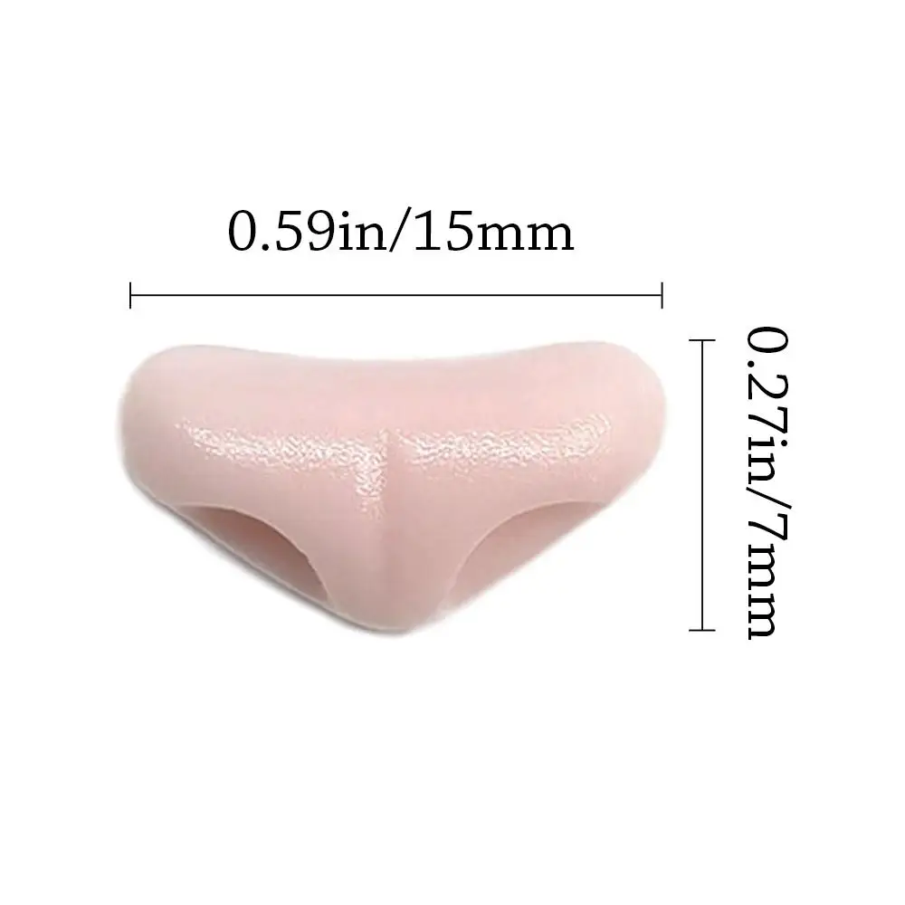 10pcs DIY Fox Animals Crafts Plastic Triangle Pink Black Noses for Dolls Toys for Bear Buttons Toy DIY Safety Nose Accessories