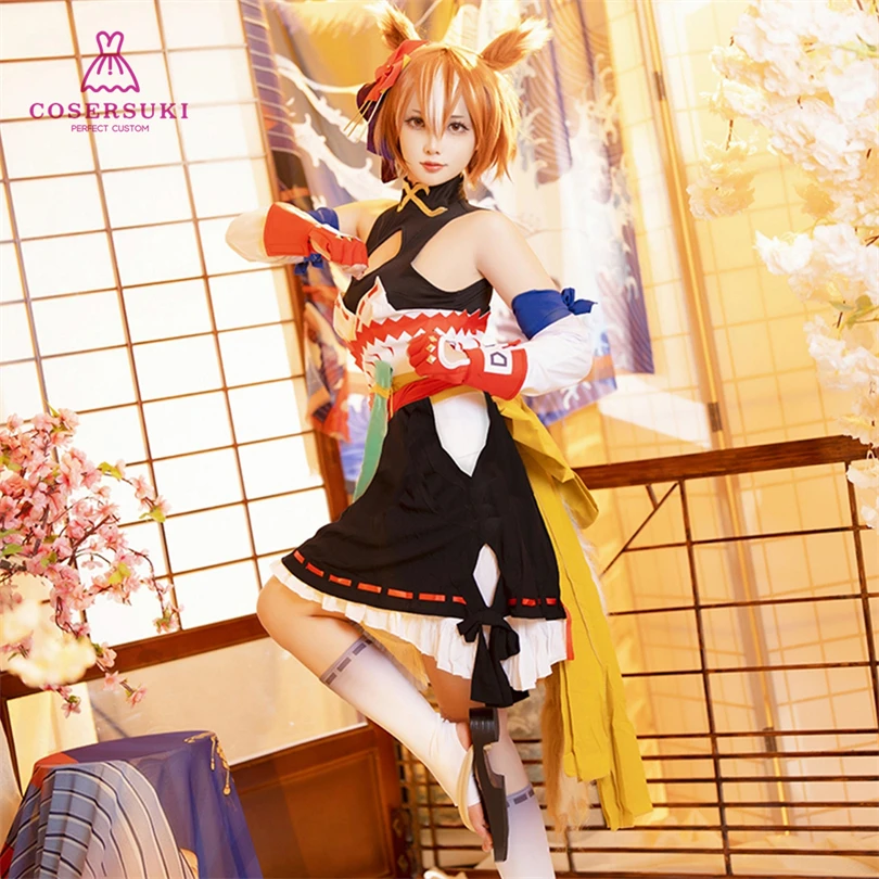 

Uma Musume Pretty Derby Yaeno Muteki Attack of the Four White Meteors Cosplay Costume Halloween Christmas Convention Outfit