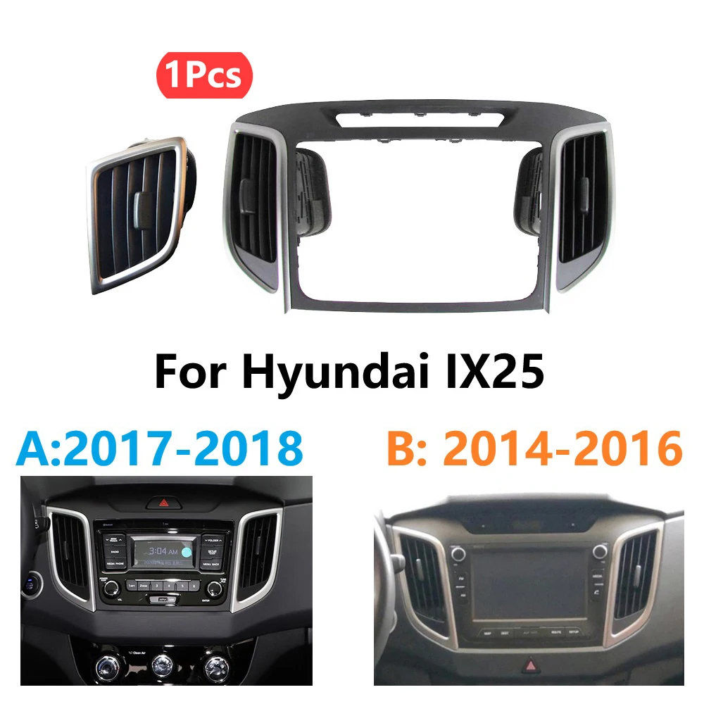 Ruili320 Front Central Dashboard Air Vent Outlet Grill Panel For Hyundai IX25 2015 Air condition Outelt 97490 C9000 97480-C9000