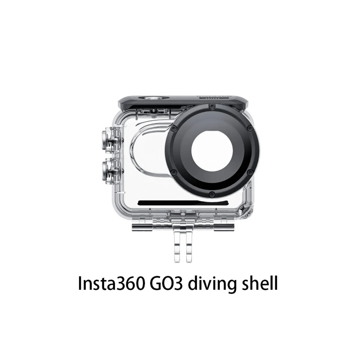 Cangkang Selam untuk GO 3 Casing Selam 60M Casing Tahan Air Lensa Optik Kaca Casing Tahan Air Solid Portabel Aman