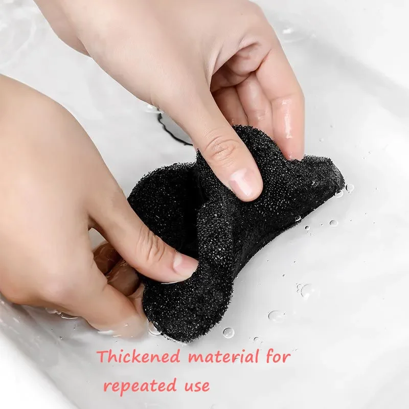 6PCS Laundry Ball Washing Machine Lint Catcher Bear Shape Pet Hair Remover Reusable Clothes Sofa Cat Dog Hair Cleaning Sponge