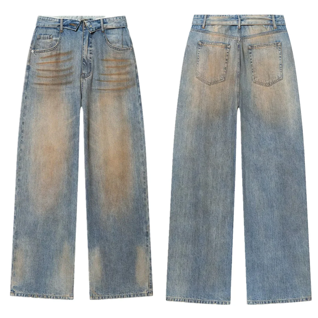 

Джинсы Maxdutti Ins Fashion Blogger High Street Vintage Washed Mom Jeans, женские джинсы, женские джинсовые брюки, женская одежда