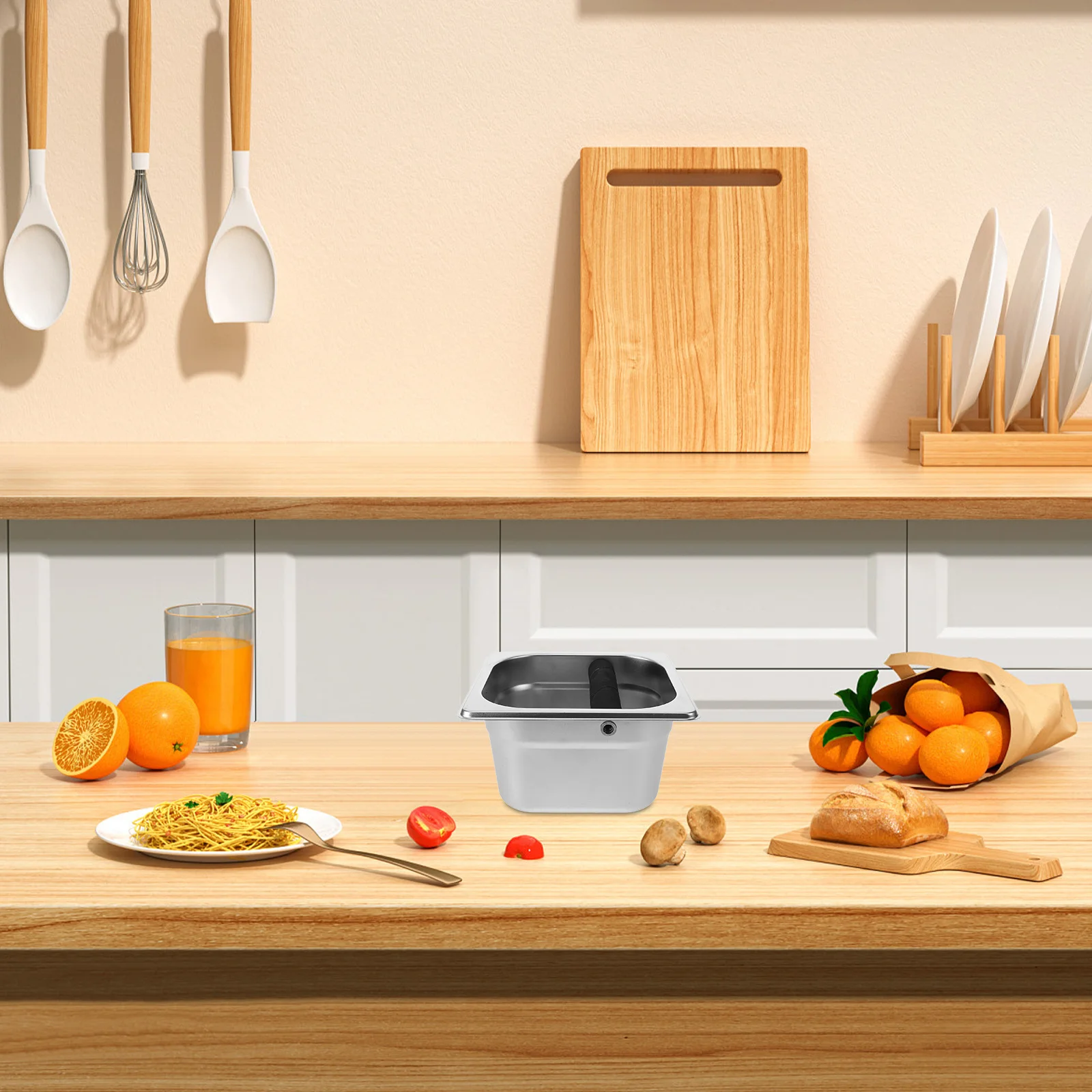 أداة إسبرسو من الفولاذ المقاوم للصدأ موثوقة وبناء فعال للتخلص من أرض القهوة للمنزل والمطبخ والمكتب والقهوة