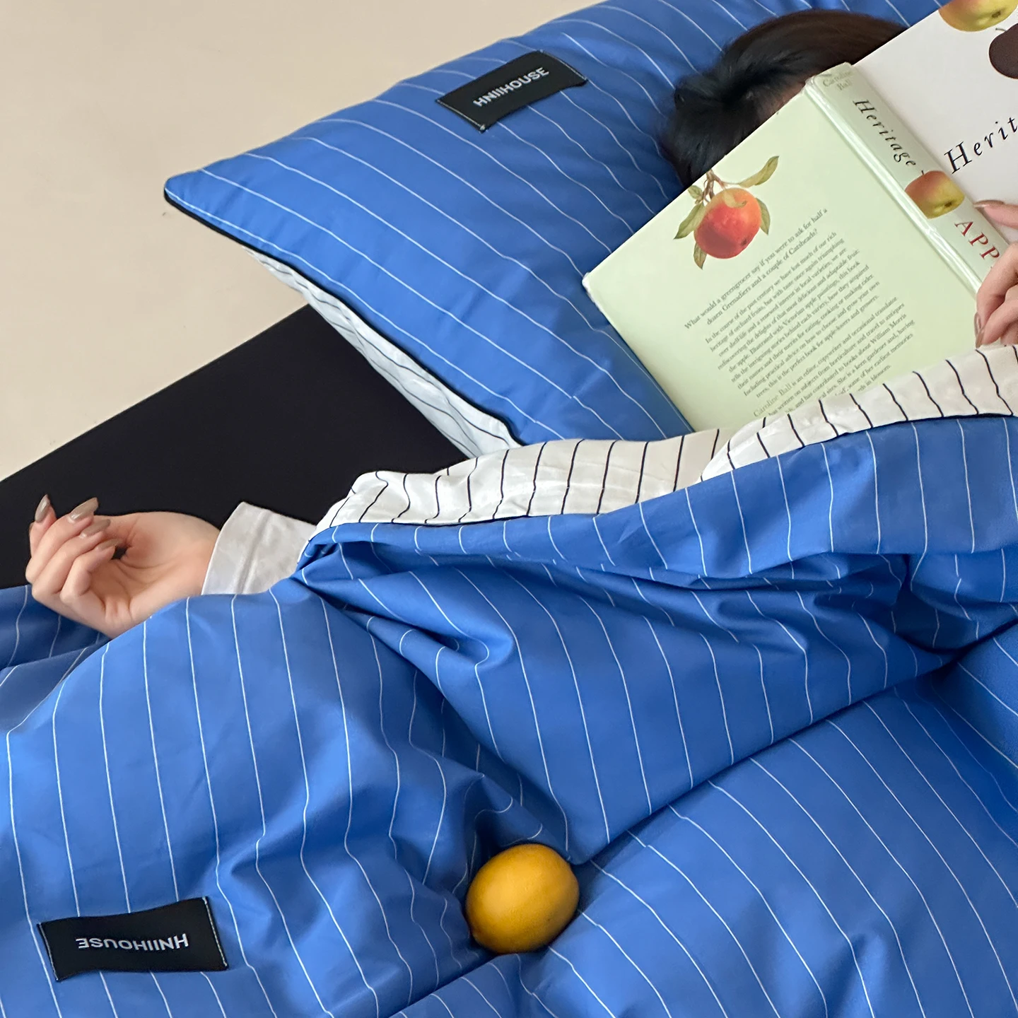 

Новый комплект постельного белья Fujishop: пододеяльник с цветными полосами и вшитыми шнурками, 4 предмета, 100% хлопок