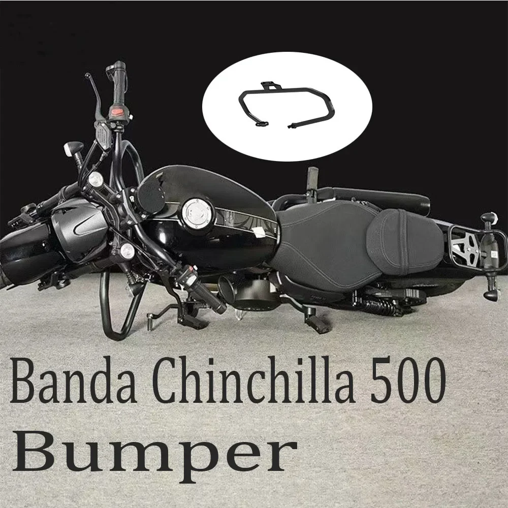 

New Motorcycle Engine Guard Bumper Anti-collision Bar Protector For Benda Chinchilla 500 Chinchilla500 500Chinchilla Bumper