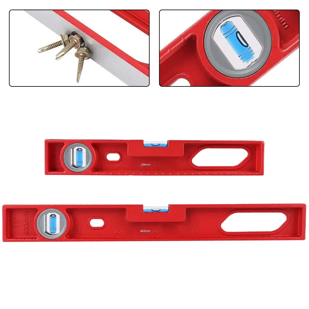 

30/40cm Level Ruler High-Precision Measurement Aluminum Hollow Handle Household Wall Tile Level Ruler Measuring Rulers