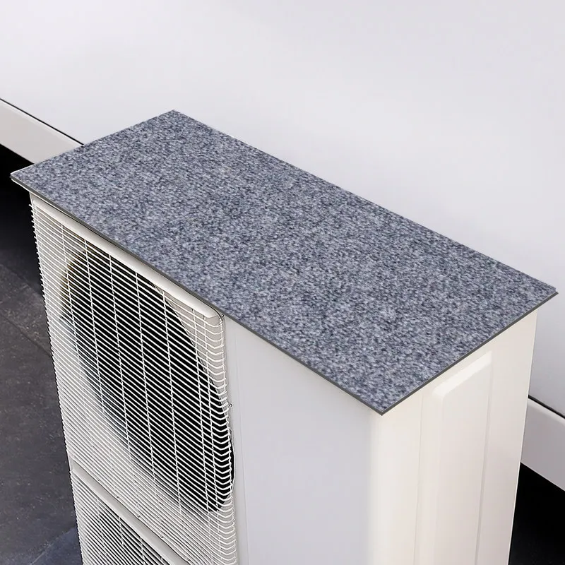 Air Conditioner Outdoor Unit Cover Sunscreen, Noise Mat Soundproof Pad, Anti-Drip Splash Guard Baffle for AC Protection