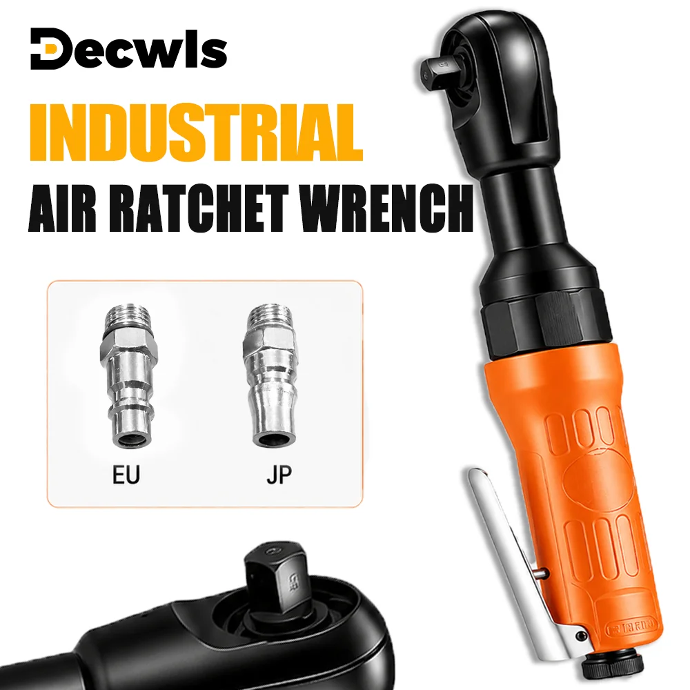 EU/JP Air Ratchet Wrench, Twin Ratchet Torque Wrench, Car Screw Replacement Tool, 1/2 Interface, for Precision Fastener Control
