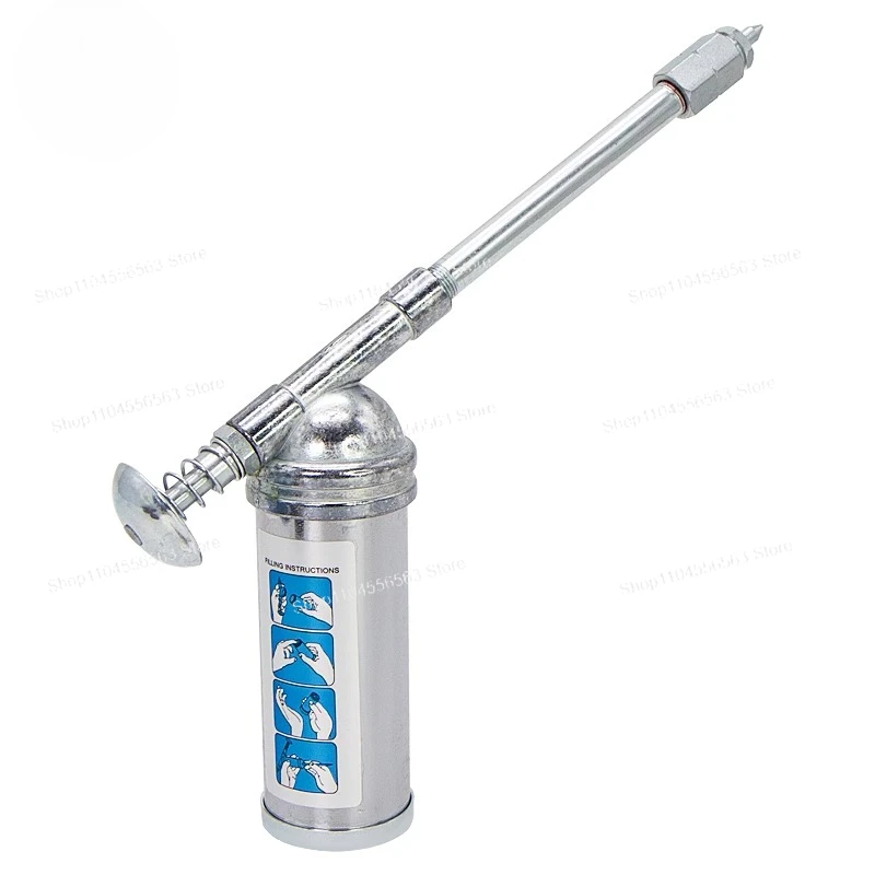 ​ ​ Мини-смазочный пистолет объемом 80 куб.см — ручной смазочный аппарат для автомобилей/велосипедов, портативный масляный насос с гибким шлангом ​