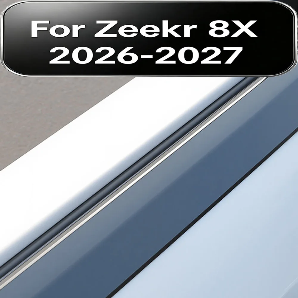 For Zeekr 8X 9X 2026-2027 Window Rubber Seal Strip Door Noise Reduction Soundproof Weatherstrip Car Modification Accessories