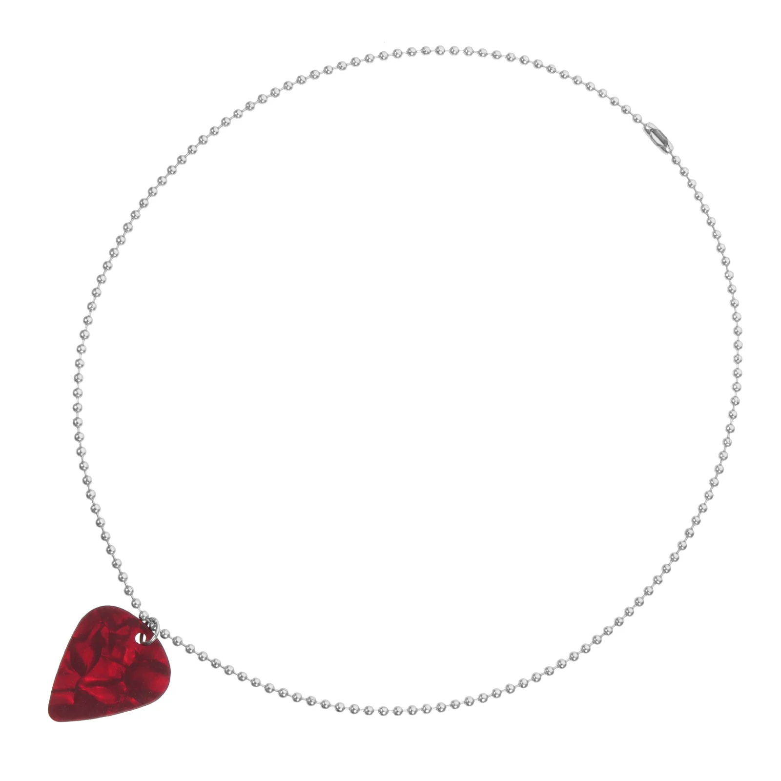 Pick Necklace Clear Sound Guitar Pendant Jewelry for Professionals Stainless Steel Enthusiasts Fans