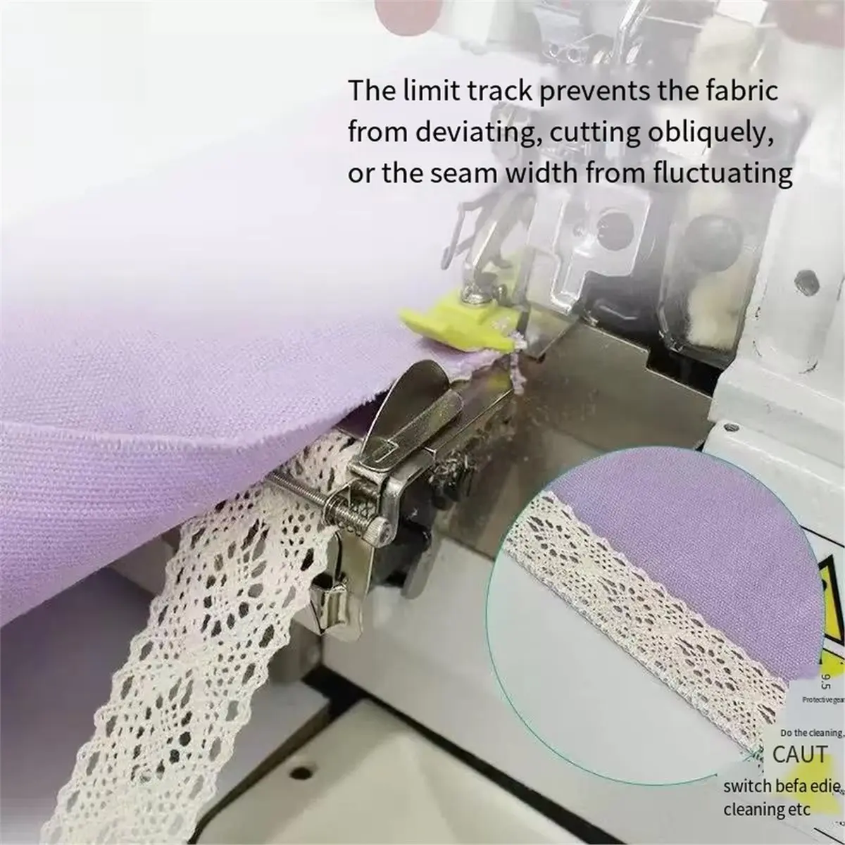 RECOMMENDATION  Adjustable Edge Positioner Overlock Machine Accessories Lace Elastic Webbing Flanging Guide Tool A:Style A