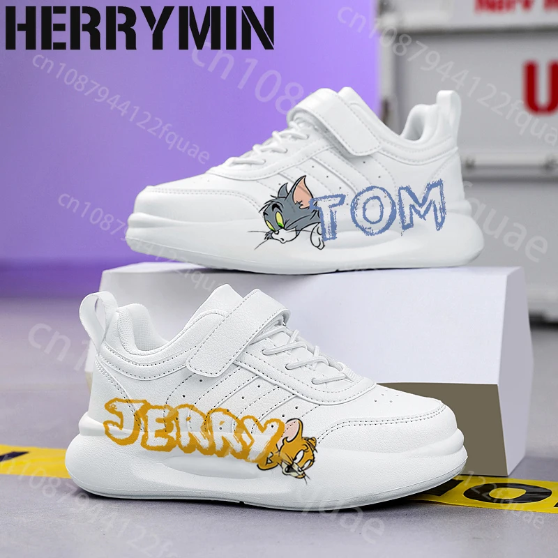 tom jerry fashion girl boy Shoes sneakers for children Running Children students shoes kids Casual Sports board sneakers gift