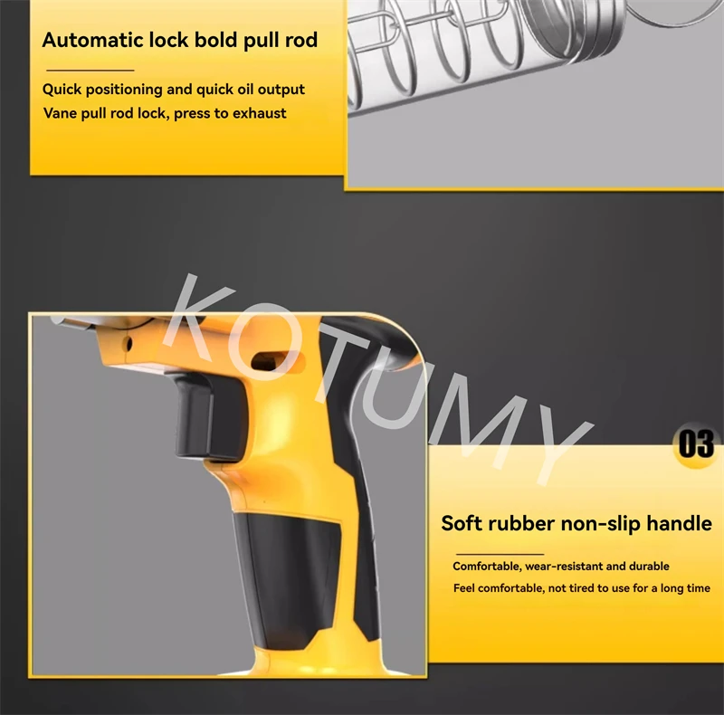 Elektrisch vetspuit Oplaadbare olie-injector Automatische botermachine Auto smeerolie Auto-onderhoud Elektrisch gereedschap
