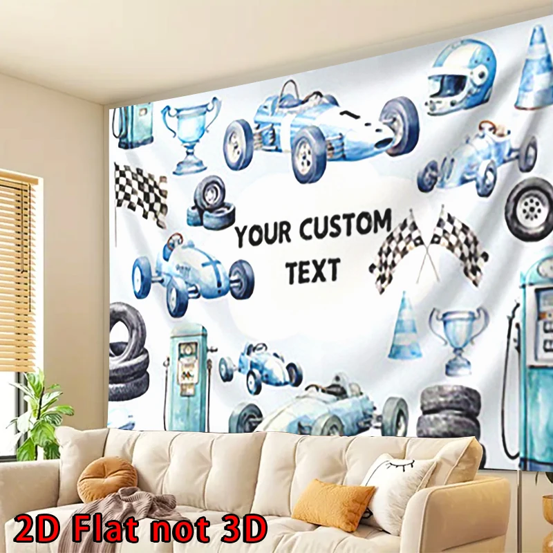 لافتة مسطحة ثنائية الأبعاد، قطعة واحدة من تخصيص الاسم الشخصي - نص قابل للتحرير، لمختلف المناسبات الحفلات، لافتة بوليستر مقاس 90.5 × 70.8 بوصة #2