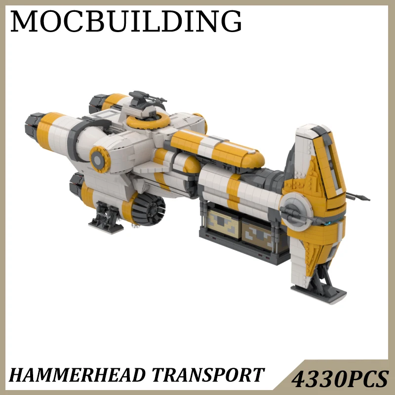 

Transport Ship Spaceship Display Model MOC Building Blocks Construction Toys Birthday Gift Collection