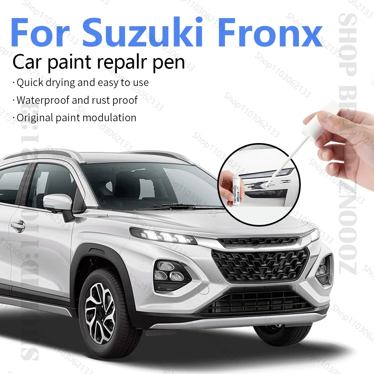 For 2023-2025 Suzuki Fronx Car Paint Repair Pen Accessories White ZHJ Black ZJ3 Grandeur Grey Nexa Blue Silver Opulent Red Brown