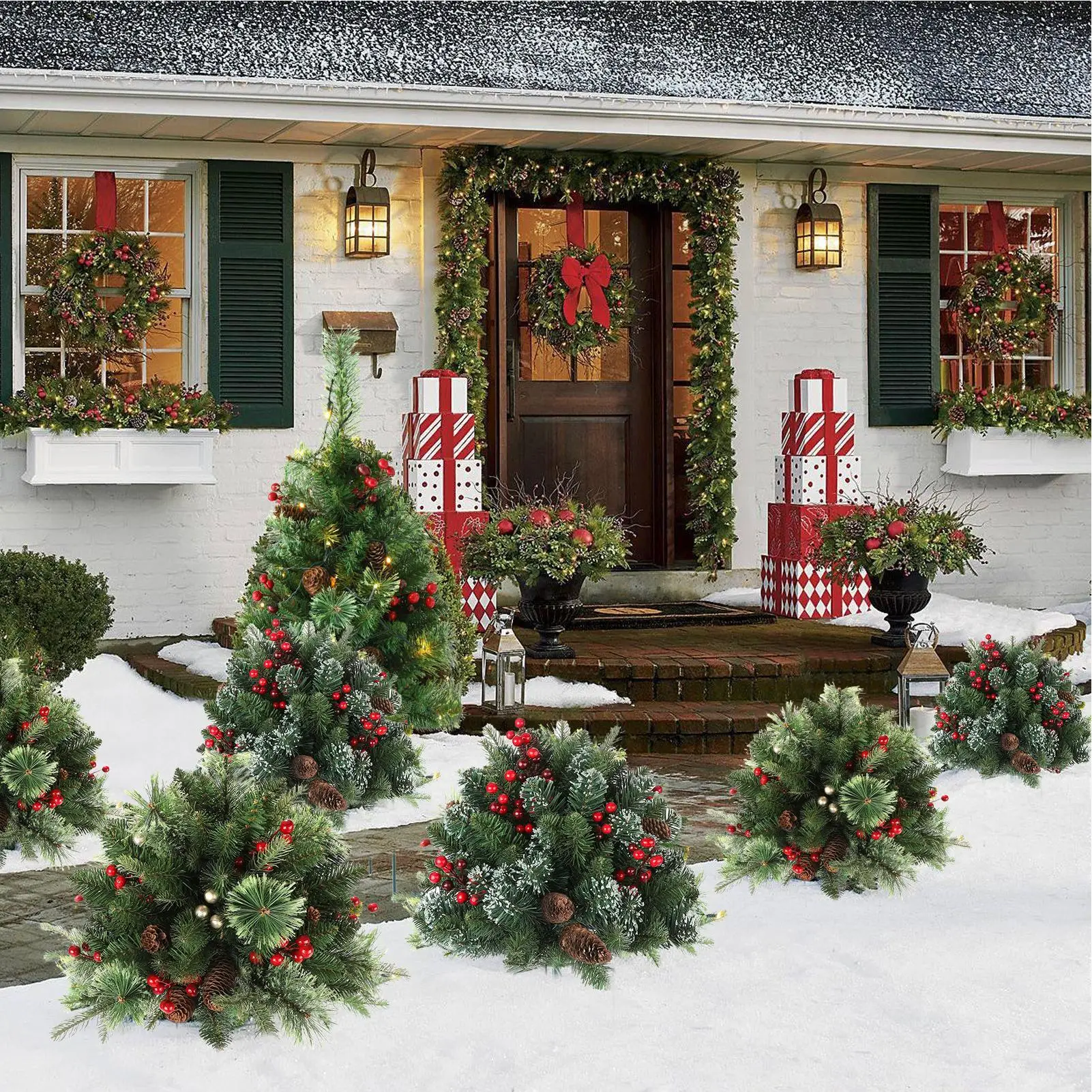 

Наземные колья Рождественская елка Наружные украшения Художественные шипы Украшения Вставные знаки Наземные для крыльца Весна на улице