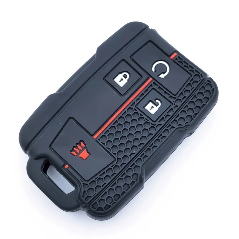 Silicone Car Remote Key Cover Case Fob for Chevrolet Suburban Silverado GMC Terrain Yukon Tahoe Sierra Smart Accessories Shell