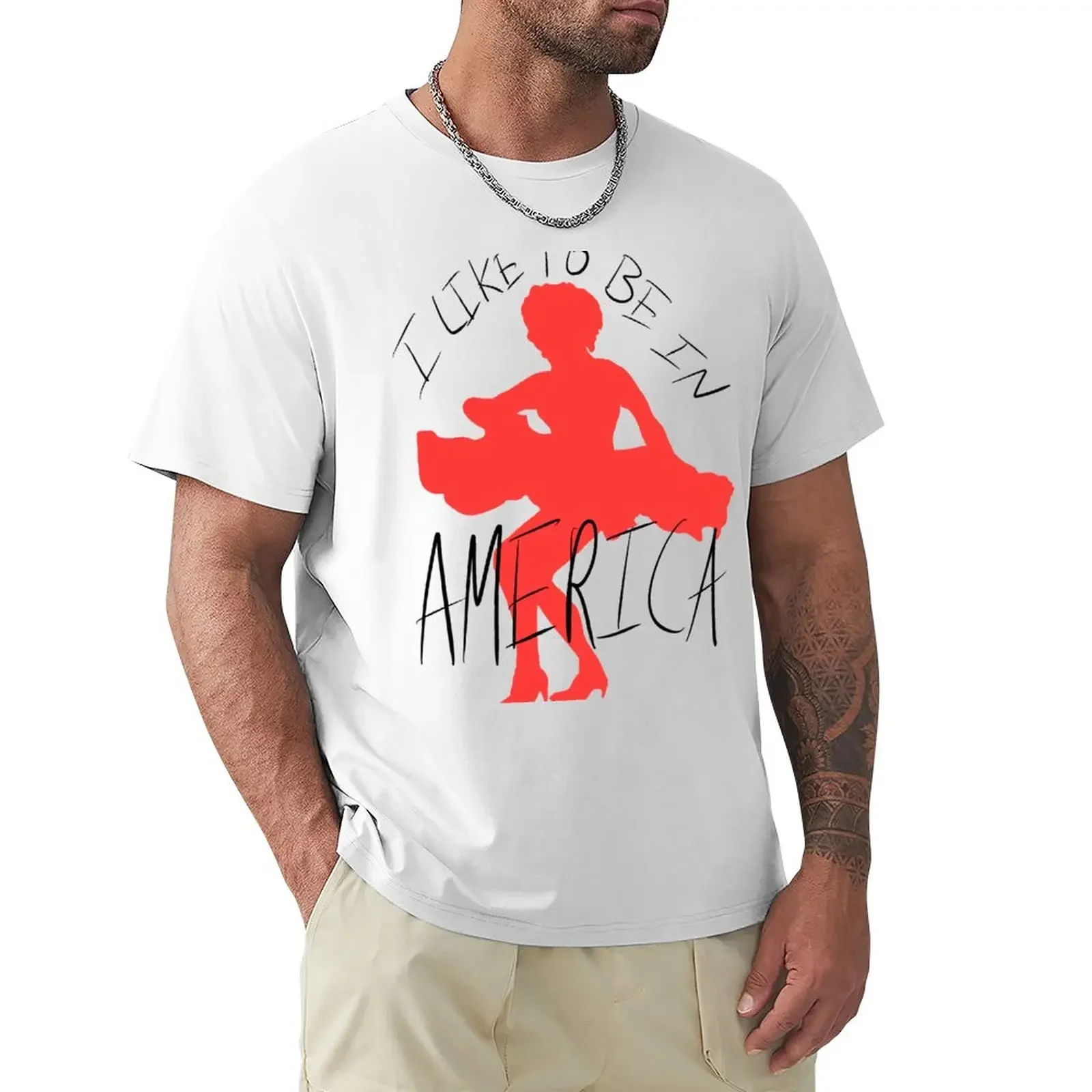 

I Like To Be In America T-Shirt cute tops boys animal print workout shirts for men