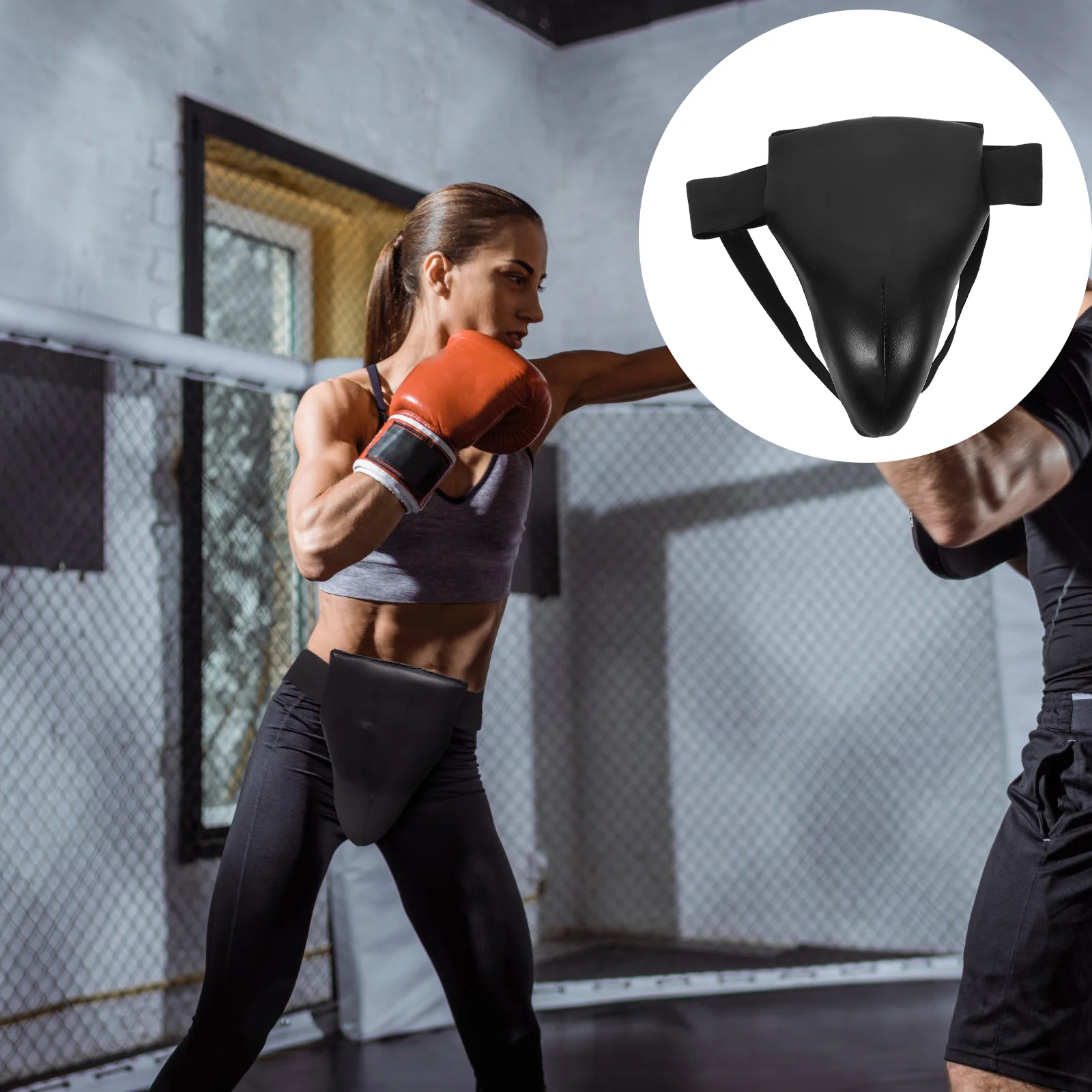 

Professional Groin Protector Crotch Guard For Karate Portable Durable Wear-Resistant Breathable Training Protection For Adult