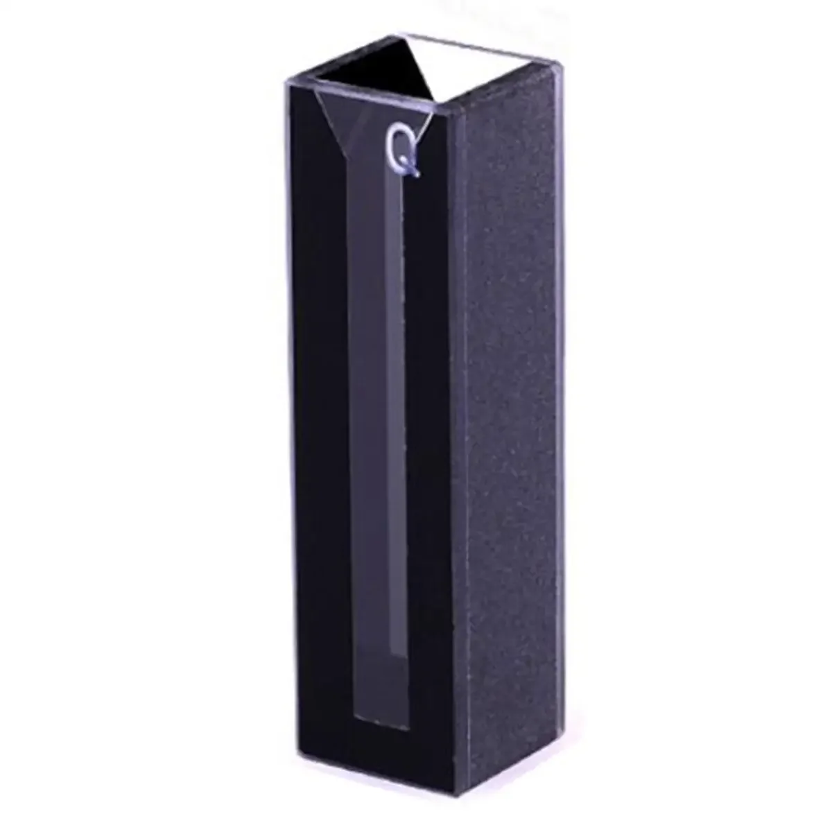 1.4ml 10mm Path Inside Light Width 4mm UV JGS1 Quartz Cuvette Cell Black Walls With Lid Spectrophotometers