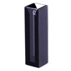 1.4ml 10mm Path Inside Light Width 4mm UV JGS1 Quartz Cuvette Cell Black Walls With Lid Spectrophotometers