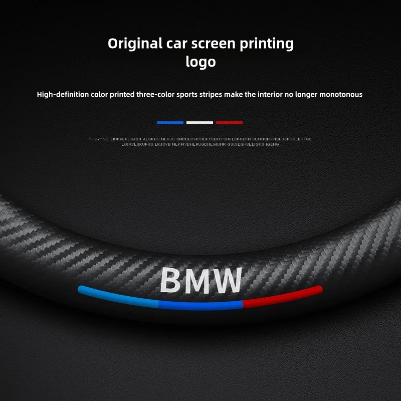 Car Anti-slip Leather Steering Wheel Cover For BMW M Power E46 E39 E60 E90 E91 E36 E87 F10 F20 F30 X1 X2 X3 X4 X5 X7 M2 M3 M4 M5