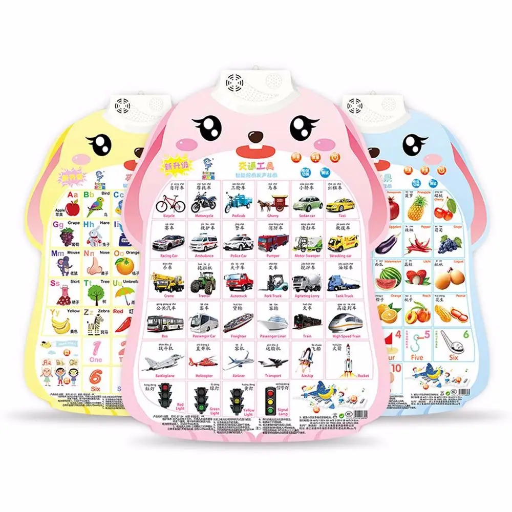 Voice Baby Enlightenment Children's Cognitive Enlightenment Audio Wall Chart Audio Book Early Education Baby Learning Toys