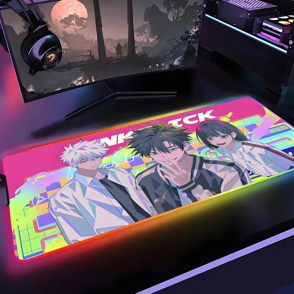 

Link Click Mouse Pad Gamer Rgb Desk Mat Back Light Led Mousepad Setup Gaming Accessories Deskmat Big Mousepad Backlight