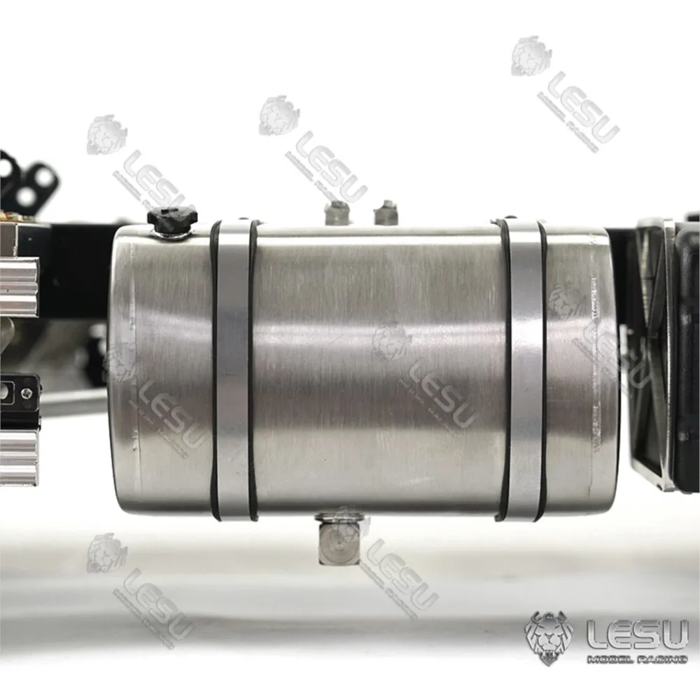 อะไหล่ LESU ถังน้ำมันไฮดรอลิกโลหะขนาด 95 มม. สำหรับรถบรรทุกแทรคเตอร์ รถดัมพ์ ของเล่นกลางแจ้ง ขนาด 1/14 ยี่ห้อ Tamiyaya รุ่น TH16721