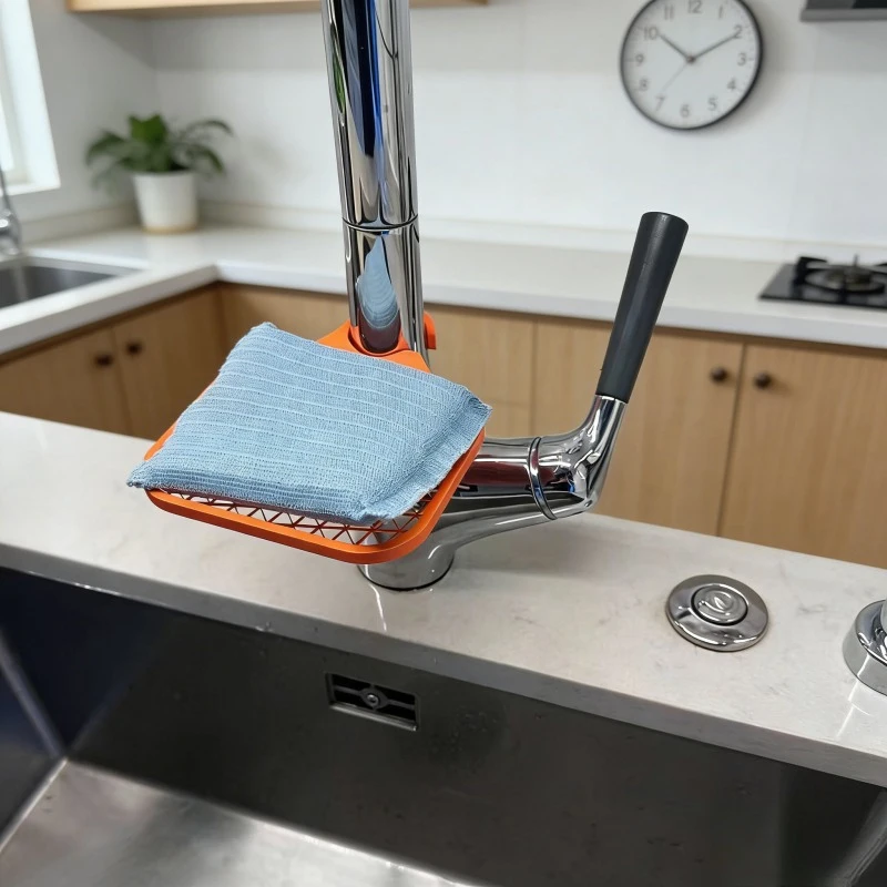 Kitchen Space Sink Drain Rack,Sponge Holder,Soap Drainer She