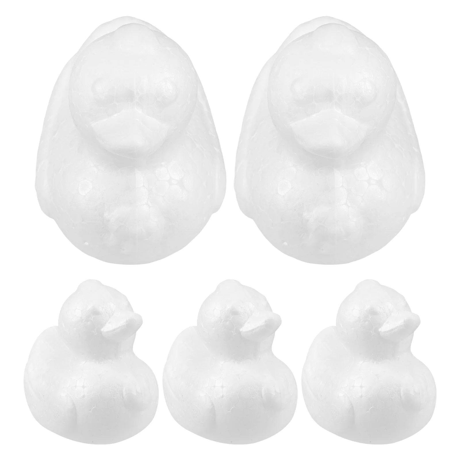 5 قطعة رغوة محاكاة البط 9.5 سنتيمتر غير مصبوغ DIY بها بنفسك رسم الحيوانات لعيد الفصح الحرف استحمام الطفل تفضل وقت الاستحمام متعة العرض