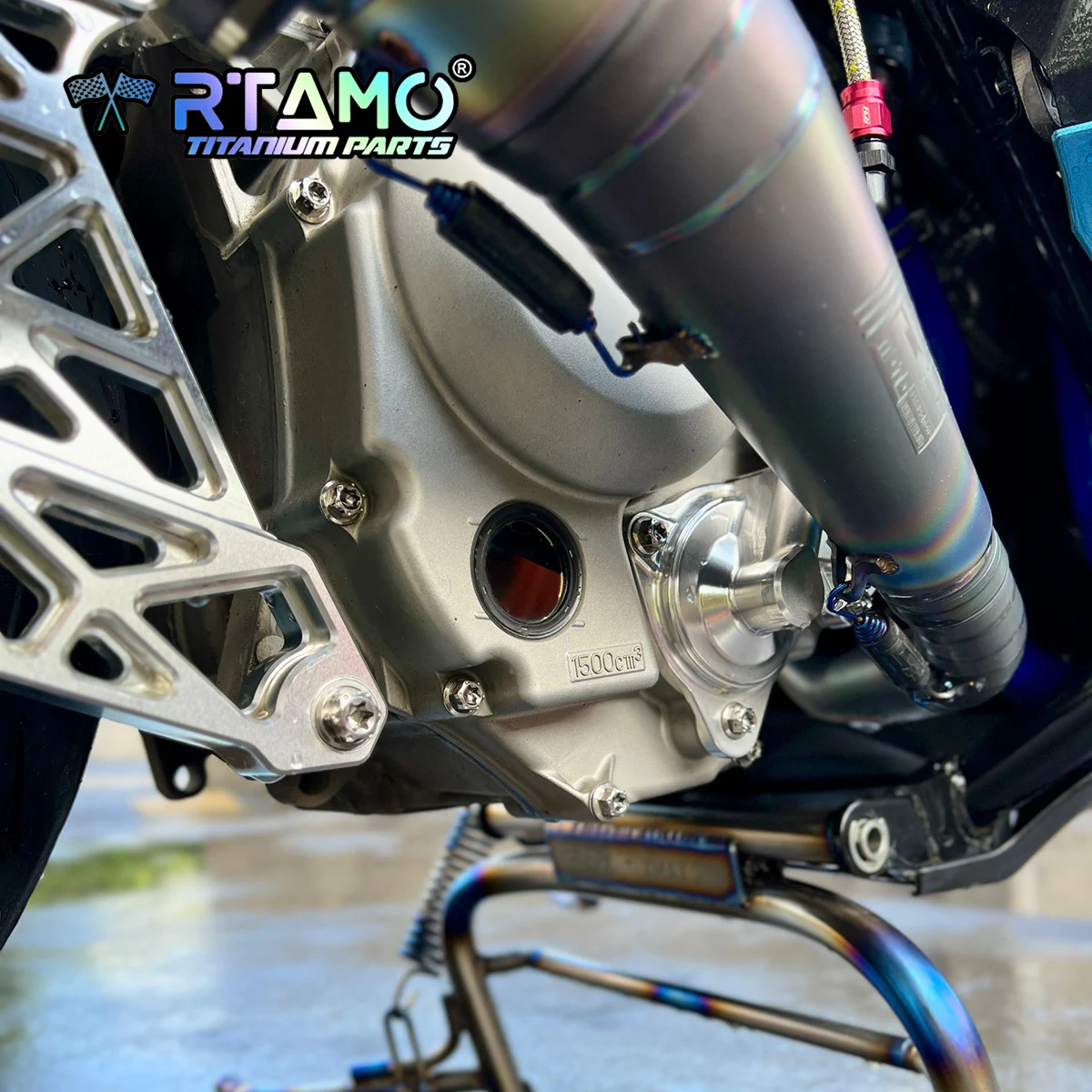 RTAMO Gr5 Titanium Bolts Water Pump Screw Exhaust Pipe CVT Cover Swingarm Bolt for Yamaha Xmax300 (2023-2024)