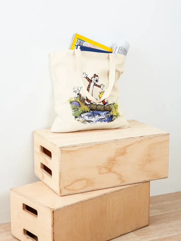 funny calvin and hobbes Perfect Gift Classic . Tote Bag canvas tote tote bags aesthetic Woman shopper bag canvas bags