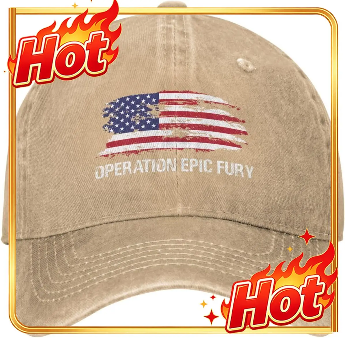 Custom Hat Operation Epic Fury Hat Adjustable Cap For Men Women