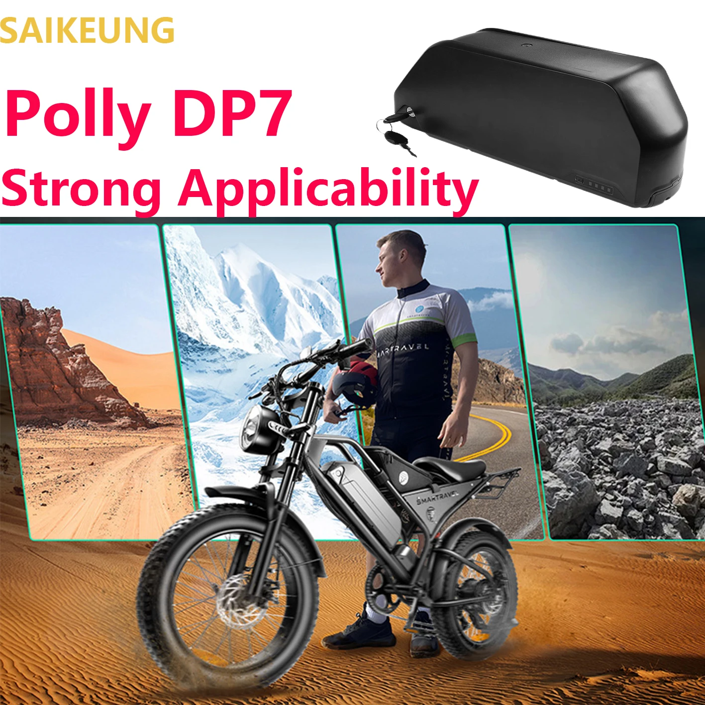

Аккумулятор EBike 48 В 52 В 45 Ач 60 В 72 В 36 В 25 30 35 40 50 60 Ач Электрический велосипед Polly 21700 Bateria Li-on Pack для 2000 Вт с зарядным устройством